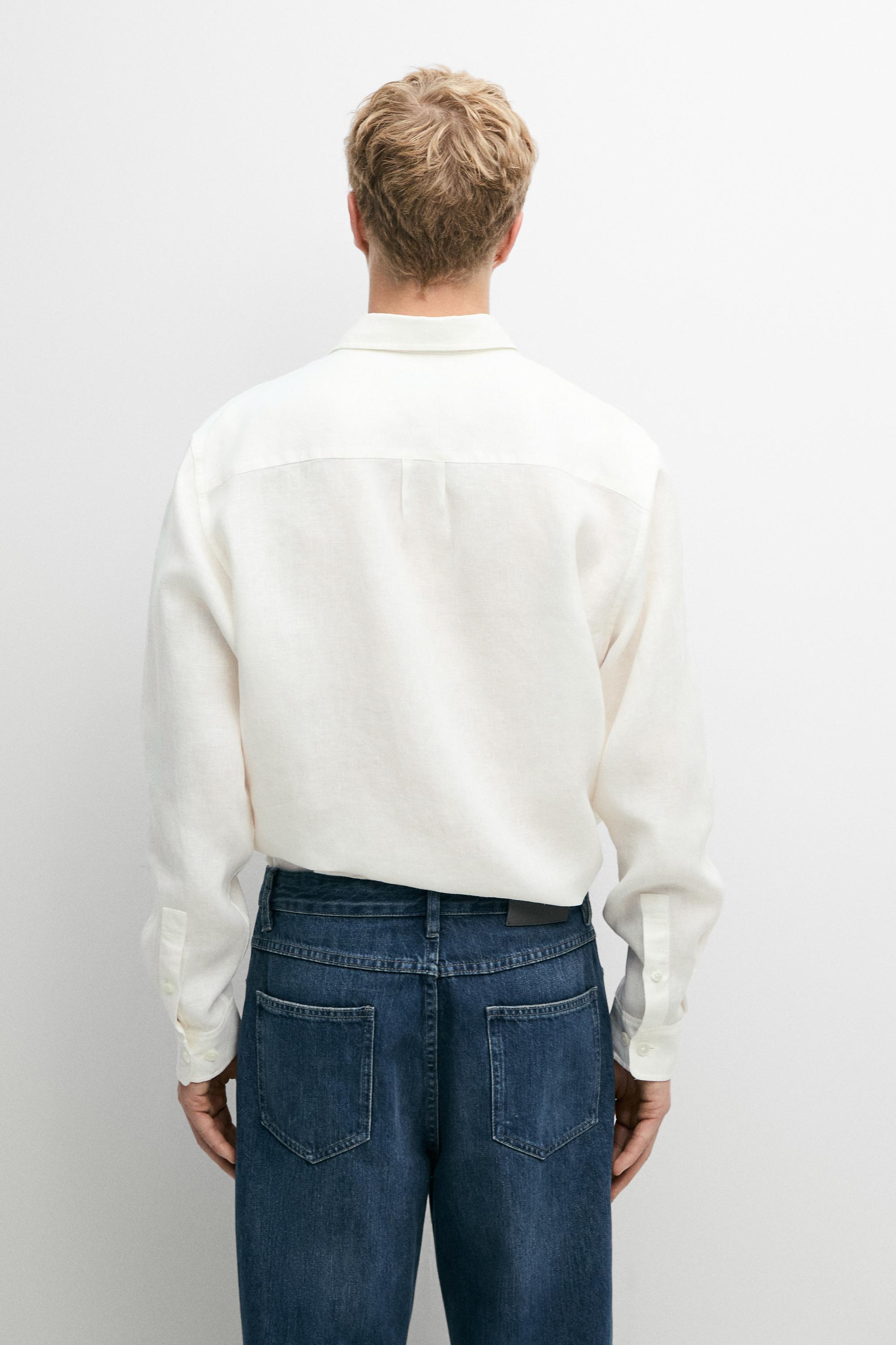 100% linen regular fit shirt
